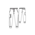 Barco One Men's 6 Pocket Jogger Scrub Pants in various colors - view 3