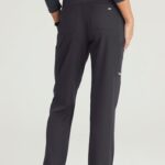 Skechers by Barco Maternity Scrub Pants with 7 pockets in black, sustainable healthcare uniform. - view 2
