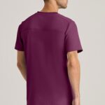 Skechers by Barco Men's Scrub Top in multiple colors, eco-friendly healthcare uniform. - view 2