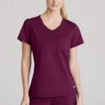 Skechers by Barco medical scrubs - Slip-ins Scrub Tops #SKT221 with tulip hem