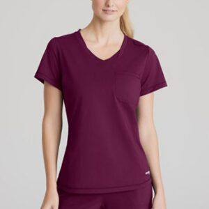 Skechers by Barco medical scrubs - Slip-ins Scrub Tops #SKT221 with tulip hem