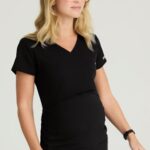 Skechers Maternity Scrub Top #SKT269 by Barco, soft and stretchy healthcare uniform for moms-to-be.