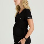 Skechers Maternity Scrub Top #SKT269 by Barco, soft and stretchy healthcare uniform for moms-to-be. - view 2