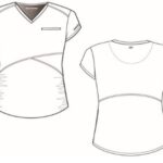 Skechers Maternity Scrub Top #SKT269 by Barco, soft and stretchy healthcare uniform for moms-to-be. - view 4