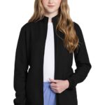 Cherokee Workwear ULTRA Women's Zip Front Anorak Jacket in Black and Navy