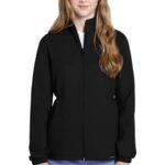 Cherokee Workwear ULTRA Women's Zip Front Anorak Jacket in Black and Navy - view 2