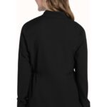 Cherokee Workwear ULTRA Women's Zip Front Anorak Jacket in Black and Navy - view 3