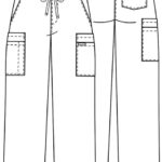 Cherokee Core Stretch Men's Fly Front Cargo Pants in various colors for healthcare professionals - view 2