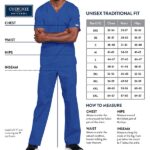Cherokee WorkWear Core Stretch Unisex V-Neck Scrub Top in various colors - view 4