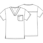 Cherokee Core Stretch Men's Tuckable V-Neck Tops in various colors - view 2