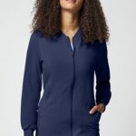 Cherokee Allura Women's Zip Front Scrub Jacket CKA384 - Stretch Nursing Jacket