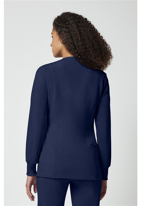 Cherokee Allura Women's Zip Front Scrub Jacket CKA384 - Stretch Nursing Jacket - view 2