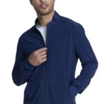 Cherokee Allura Men's Zip Front Scrub Jacket - Stretch Nursing Jacket