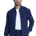 Cherokee Allura Men's Zip Front Scrub Jacket - Stretch Nursing Jacket - view 3