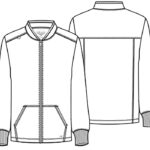 Cherokee Allura Men's Zip Front Scrub Jacket - Stretch Nursing Jacket - view 4