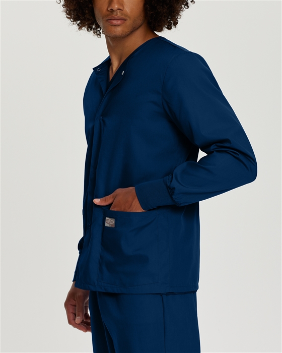 Landau Scrub Zone Unisex Warm-Up Jacket in various colors - view 2