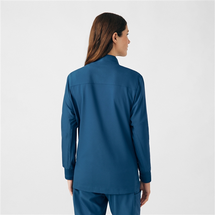 Landau Forward Women's Scrub Jacket, Zip Front, 3 Pockets, Stretch Fit - view 2