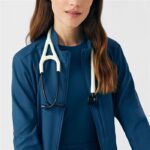 Landau Forward Women's Scrub Jacket, Zip Front, 3 Pockets, Stretch Fit - view 3