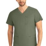 Landau ProFlex Men's V-Neck Scrub Tops - Modern Fit Healthcare Uniform