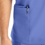 Landau ProFlex Men's V-Neck Scrub Tops - Modern Fit Healthcare Uniform - view 5