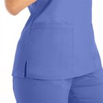 Landau ProFlex Women's 3-Pocket V-Neck Scrub Tops in various colors - view 5
