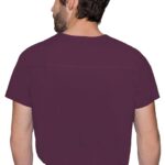 Med Couture Men's 1 Pocket Scrub Top in various colors - view 2