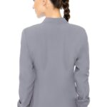 Med Couture MC Insight Women's Scrub Jacket with zip front and patch pockets - view 3