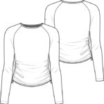 Med Couture Ruched Long Sleeve Underscrub Tee in various colors - view 5