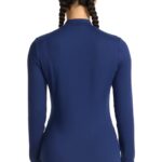Med Couture MC Layers Mock Neck Underscrub in black and navy options - view 2