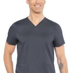 Med Couture Westcott Men's Scrub Top with 3 pockets for healthcare professionals