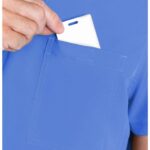 Men's One Pocket Scrub Top by Med Couture in various colors and sizes - view 2