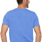 Men's One Pocket Scrub Top by Med Couture in various colors and sizes - view 3