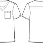 Men's One Pocket Scrub Top by Med Couture in various colors and sizes - view 5