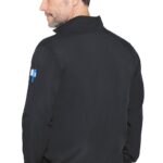 Men's Warm-Up Scrub Jacket by Med Couture Rothwear Orion in black color - view 3