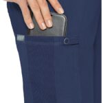 Med Couture Touch Yoga Scrub Pants with jersey waistband and 6 pockets - view 2