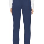 Med Couture Touch Yoga Scrub Pants with jersey waistband and 6 pockets - view 3