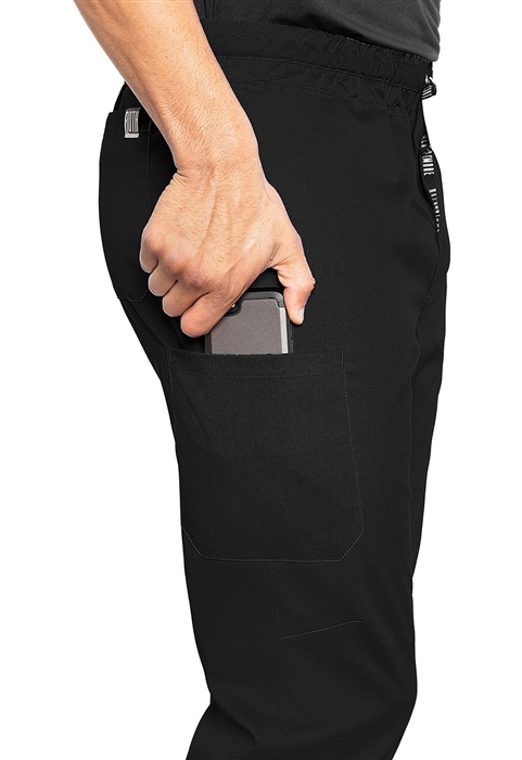 Bowen Men's Jogger Scrub Pants by Med Couture in multiple colors - view 2