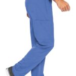 Hutton Men's Scrub Pants by Med Couture with 6 pockets and zip fly - view 4