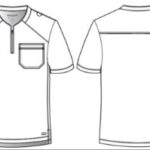 Skechers by Barco Men's Flex Knit Curved Neck Scrub Top in various colors - view 4