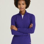 Skechers by Barco Slip-ins Women's Atlas Mock Neck Scrub Tops in various colors