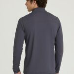 Skechers by Barco Slip-ins Men's Propel Mock Neck Tops in Black, nursing scrubs - view 3