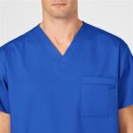 WonderWink WonderWORK Unisex V-Neck Scrub Top - Modern Fit Healthcare Uniform - view 3