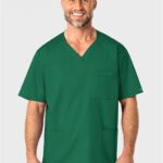 WonderWink Men's V-Neck Scrub Top in various colors