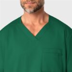 WonderWink Men's V-Neck Scrub Top in various colors - view 3
