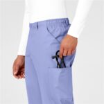 WonderWink WonderWORK Men's Cargo Scrub Pants in various colors - view 4
