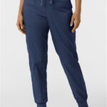 WonderWink Women's Cargo Jogger Scrub Pants in black color