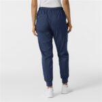 WonderWink Women's Cargo Jogger Scrub Pants in black color - view 2