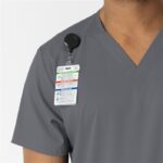 Wink Boundless Unisex V-Neck Scrub Tops by WonderWink in various colors - view 5