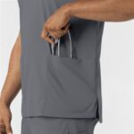 Wink Boundless Unisex V-Neck Scrub Tops by WonderWink in various colors - view 6