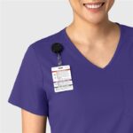 Wink Boundless Women's Tuck-In Scrub Top by WonderWink in various colors - view 3